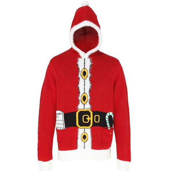 Santa 3D Adult Christmas Jumper (With Hood) - Elite Custom Clothing Thumbnail