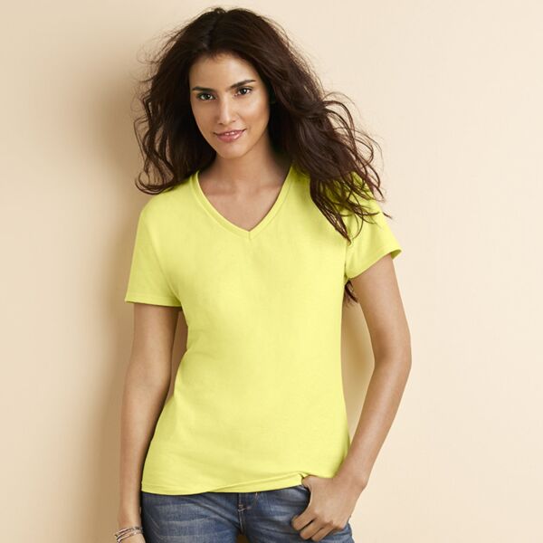 Women's premium cotton v-neck t-shirt - fc Thumbnail