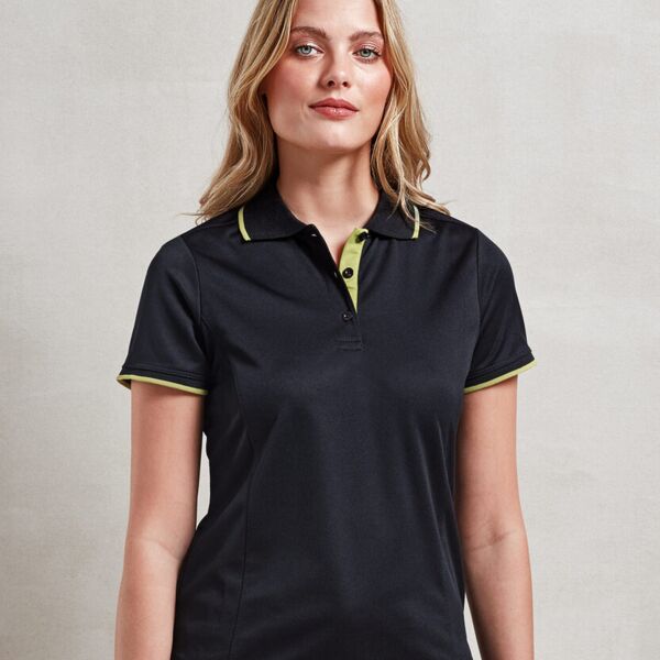 WOMENS  contrast Coolchecker® polo Thumbnail